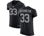 Oakland Raiders #33 DeAndre Washington Black Team Color Vapor Untouchable Elite Player Football Jersey