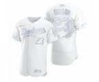 Kirk Gibson Los Angeles Dodgers White Awards Collection NL MVP Jersey