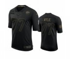 Kansas City Chiefs #77 Andrew Wylie Black 2020 Salute To Service Limited Jersey