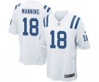 Indianapolis Colts #18 Peyton Manning Game White Football Jersey