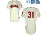 Cleveland Indians #31 Danny Salazar Authentic Cream Alternate 2 Cool Base MLB Jersey