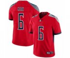 Tennessee Titans #6 Brett Kern Limited Red Inverted Legend Football Jersey