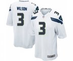 Seattle Seahawks #3 Russell Wilson Game White Football Jersey