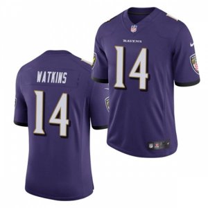 Baltimore Ravens #14 Sammy Watkins Nike Purple Vapor Limited Player Jersey