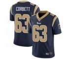 Los Angeles Rams #63 Austin Corbett Navy Blue Team Color Vapor Untouchable Limited Player Football Jersey