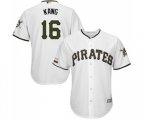 Pittsburgh Pirates #16 Jung-ho Kang Replica White Alternate Cool Base Baseball Jersey
