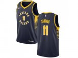 Indiana Pacers #11 Domantas Sabonis Navy Blue NBA Swingman Icon Edition Jersey