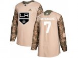 Los Angeles Kings #7 Oscar Fantenberg Camo Authentic Veterans Day Stitched NHL Jersey