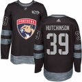 Florida Panthers #39 Michael Hutchinson Authentic Black 1917-2017 100th Anniversary NHL Jersey
