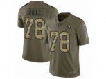 Oakland Raiders #78 Art Shell Limited Olive Camo 2017 Salute to Service NFL Jersey