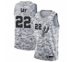 San Antonio Spurs #22 Rudy Gay White Swingman Jersey - Earned Edition