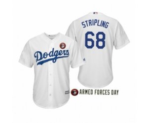 2019 Armed Forces Day Ross Stripling Los Angeles Dodgers White Jersey