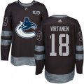 Vancouver Canucks #18 Jake Virtanen Premier Black 1917-2017 100th Anniversary NHL Jersey