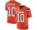 Cleveland Browns #10 Taywan Taylor Orange Alternate Vapor Untouchable Limited Player Football Jersey