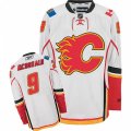 Calgary Flames #9 Lanny McDonald Authentic White Away NHL Jersey