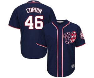 Washington Nationals #46 Patrick Corbin Replica Navy Blue Alternate 2 Cool Base Baseball Jersey