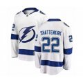 Tampa Bay Lightning #22 Kevin Shattenkirk Fanatics Branded White Away Breakaway Hockey Jersey