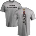 Chicago Blackhawks #6 Michal Kempny Ash Backer T-Shirt
