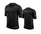 Houston Texans #15 Will Fuller V Black 2020 Salute to Service Limited Jersey