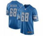 Detroit Lions #68 Taylor Decker Game Light Blue Team Color Football Jersey