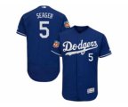 Los Angeles Dodgers #5 Corey Seager Blue Flexbase Authentic Collection Stitched Baseball Jersey
