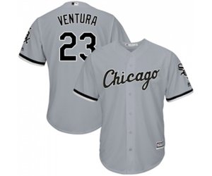Chicago White Sox #23 Robin Ventura Grey Road Flex Base Authentic Collection Baseball Jersey