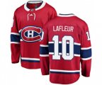 Montreal Canadiens #10 Guy Lafleur Authentic Red Home Fanatics Branded Breakaway NHL Jersey
