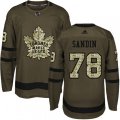 Toronto Maple Leafs #78 Rasmus Sandin Authentic Green Salute to Service NHL Jersey