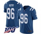 Indianapolis Colts #96 Denico Autry Royal Blue Team Color Vapor Untouchable Limited Player 100th Season Football Jersey