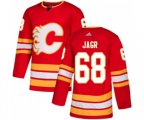 Calgary Flames #68 Jaromir Jagr Authentic Red Alternate Hockey Jersey