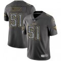 New Orleans Saints #51 Sam Mills Gray Static Vapor Untouchable Limited NFL Jersey