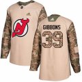 New Jersey Devils #39 Brian Gibbons Authentic Camo Veterans Day Practice NHL Jersey