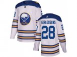 Adidas Buffalo Sabres #28 Zemgus Girgensons White Authentic 2018 Winter Classic Stitched NHL Jersey