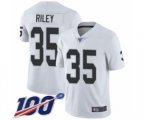 Oakland Raiders #35 Curtis Riley White Vapor Untouchable Limited Player 100th Season Football Jersey