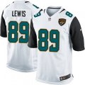 Jacksonville Jaguars #89 Marcedes Lewis Game White NFL Jersey