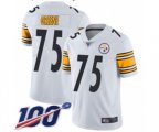 Pittsburgh Steelers #75 Joe Greene White Vapor Untouchable Limited Player 100th Season Football Jersey