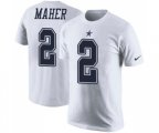 Dallas Cowboys #2 Brett Maher White Rush Pride Name & Number T-Shirt