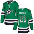 Dallas Stars #21 Antoine Roussel Authentic Green Drift Fashion NHL Jersey