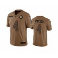 Cleveland Browns #4 Deshaun Watson 2023 Brown Salute To Service Limited Football Stitched Jersey