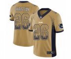 Los Angeles Rams #26 Marqui Christian Limited Gold Rush Drift Fashion Football Jersey