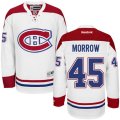 Montreal Canadiens #45 Joe Morrow Authentic White Away NHL Jersey