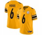 Pittsburgh Steelers #6 Devlin Hodges Limited Gold Inverted Legend Football Jersey