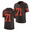 Cleveland Browns #71 Jedrick Wills Jr. Nike Brown Color Rush Legend Player Jersey