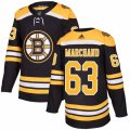 Boston Bruins #63 Brad Marchand Authentic Black Home NHL Jersey