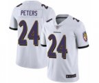 Baltimore Ravens #24 Marcus Peters White Vapor Untouchable Limited Player Football Jersey