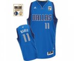 Dallas Mavericks #11 Jose Barea Swingman Royal Blue Road Champions Patch Basketball Jersey