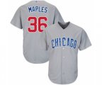 Chicago Cubs Dillon Maples Replica Grey Road Cool Base Baseball Player Jersey