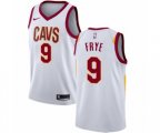 Cleveland Cavaliers #9 Channing Frye Authentic White NBA Jersey - Association Edition