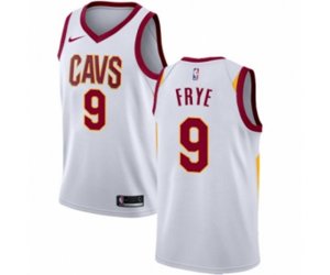 Cleveland Cavaliers #9 Channing Frye Authentic White NBA Jersey - Association Edition