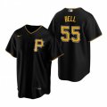 Nike Pittsburgh Pirates #55 Josh Bell Black Alternate Stitched Baseball Jersey